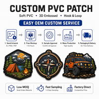 Patch PVC extérieur personnalisé, badge moral 3D en caoutchouc souple pour sac à dos, veste, casquette, accessoires d'uniforme