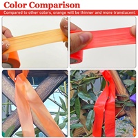 4 rouleaux de ruban de marquage orange, 2 cm x 60 m, ruban de marquage non adhésif pour les délimitations, les arbres, la chasse et le marquage des sentiers