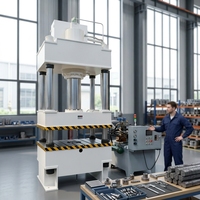 Presse hydraulique à quatre colonnes de 160 tonnes pour le forgeage, le tréfilage, le découpage, le pliage, le flangage, la calibrage, le sertissage à chaud et à froid des matériaux