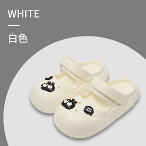 Sandalias Crocs Blancas para Mujer, Casuales, Antideslizantes, para Playa y Exteriores, con Suela de 3.5cm - Product Image 1