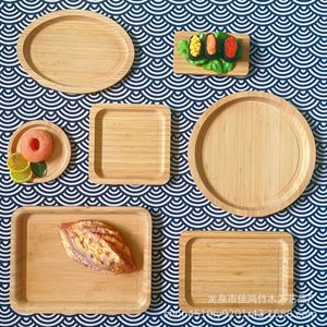 Ensemble de plateaux ovales en bambou pour hôtel, restaurant, usage domestique, présentation alimentaire, assiettes à fruits, planches à découper, qualité professionnelle - Product Image 2