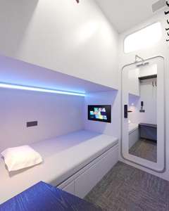 WE Letto a Capsula Insonorizzato per Uso Commerciale Casa <span class=keywords><strong>Hotel</strong></span> Letti a Castello Singoli Box Notte per Aeroporto - Product Image 5