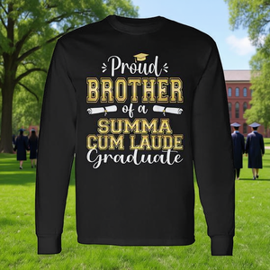T-shirt à manches longues pour frère d'un diplômé Summa Cum Laude, promo 2023 - Product Image 3