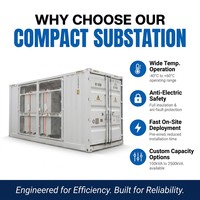 Subestación Compacta Prefabricada de Tres Fases, Sumergida en Aceite, de Baja Pérdida, para Exteriores, Pearl Electric, 315KVA, 11KV, 0.4KV