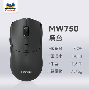 ViewSonic MW750 <b>Wireless</b> Gaming <b>Mouse</b> 2.4G <b>Rechargeable</b> Lightweight Esports <b>Mouse</b> for Laptop Desktop - Product Image 5