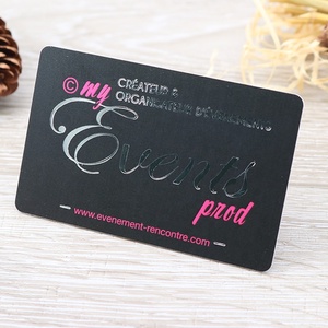 Carte plastique personnalisée estampage or/argent Carte VIP Carte PVC avec logo personnalisé - Product Image 1