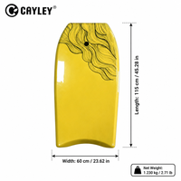 Bodyboard léger avec noyau en EPS pour adultes et enfants, idéal pour le surf, les jeux aquatiques et les activités nautiques en plein air