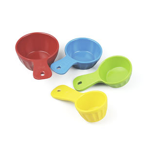 Tazas medidoras de melamina 100%, 4 piezas, incluye 1/4, 1/2, 3/4 y 1 taza, aptas para lavavajillas, no <span class=keywords><strong>microondas</strong></span> - Product Image 2