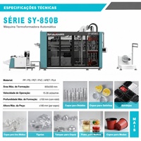 Solution de fabrication entièrement automatique de contenants alimentaires en plastique, ligne de production de machines de thermoformage pour contenants à dessert en plastique