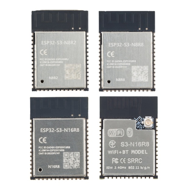 ESP32 ESP32-S3 ESP32-S3-1-N8R2 ESP32-S3-1-N8R8 ESP32-S3-1-N16R8 Wifi Ble 5.0 Dual Core 32-bit MCU Wireless Wi Fi Module ESP32S3