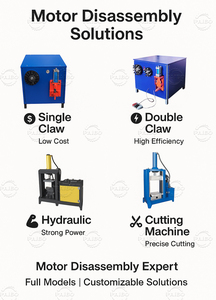 Extractor de bobinados de cobre para estator de motor pequeño, equipo de desmontaje de motores eléctricos, desguazador de motores, extractor de bobinados. - Product Image 6