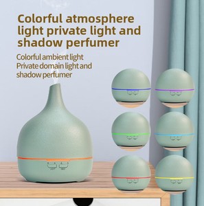 Humidificador de escritorio de aromaterapia inteligente, dispensador de fragancia automático de medusas de llama de cerámica para dormitorio, humidistato para el hogar - Product Image 2