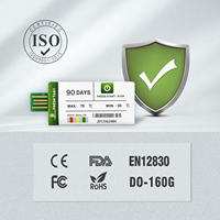 Registrador de Datos de Temperatura USB Freshliance de Un Solo Uso - Registrador de Informes en PDF Sin Necesidad de Software para Cadena de Frío