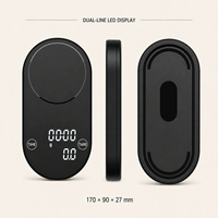 Balance à café numérique avec minuteur 0,1g 2kg rechargeable par USB LED avec fonction tare pour la préparation de l'espresso OEM ODM