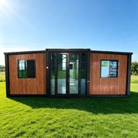 Maison conteneur extensible Shinestone à double aile, maison préfabriquée modulaire mobile, configuration personnalisée, villa portable