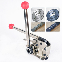 Tendeur de sangles métalliques semi-automatique portatif léger pour emballage sans joint – Outil d'emballage facile