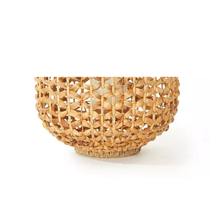 Greencraft Bougeoir tissé en jacinthe d'eau naturelle écologique Cadre en métal Lanterne de décoration intérieure bon marché Modèle Vietnam - Product Image 2