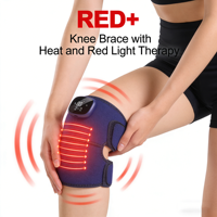 Masseur thermique électrique pour genoux avec moxibustion, compresse chaude et contrôle de la minuterie pour les articulations des épaules et le soulagement de la fièvre