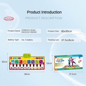 <span class=keywords><strong>Tapis</strong></span> de danse <span class=keywords><strong>musical</strong></span> <span class=keywords><strong>interactif</strong></span> pour enfants, piano <span class=keywords><strong>musical</strong></span> pour enfants, fabrication directe d'usine 2024, éducation précoce, une variété de jouets éducatifs musicaux - Product Image 6