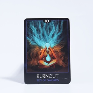 Cartes <span class=keywords><strong>de</strong></span> tarot personnalisées Affirmation Nightmare Before Christmas, bords dorés, jeu d'<span class=keywords><strong>oracle</strong></span> - Product Image 2