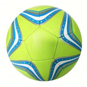 Balón de Fútbol Cosido a Máquina, Resistente y Ecológico, Tamaño 5, Balones de Fútbol para Partidos, Logotipo Personalizado, Material de PVC, PU, TPU - Product Image 1
