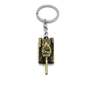 Pendentif de voiture unique pour homme, avec un modèle de porte-clés de char T34 creux de la seconde guerre mondiale, adapté, un petit porte-clés cadeau - Product Image 5