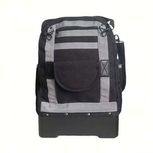 Sac de rangement pour outils d'électricien de grande capacité, robuste et durable, fermeture éclair Oxford, résistant à l'eau, sac à outils décontracté pour l'extérieur - Product Image 2