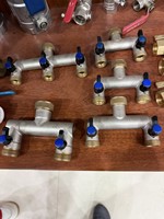 Robinet de Jardin à Deux Voies en Laiton 3/4" x 3/4" - Raccord de Tuyau d'Eau à Double Sortie