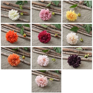 ดอกดาเลียประดิษฐ์ CallaFloral ขนาด 4.5 นิ้ว สีชมพู สำหรับตกแต่งงานแต่งงาน สไตล์ยุโรป - Product Image 3