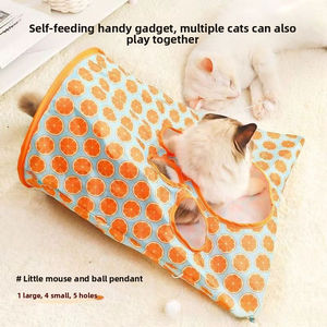 Jouets pour animaux de compagnie chat dessin animé chat diamant sac chat Tunnel voix papier sac <span class=keywords><strong>jeu</strong></span> interactif fournitures pour animaux de compagnie en gros - Product Image 3