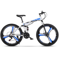 Vélo de montagne 26 pouces à suspension intégrale, cadre pliable, frein à disque hydraulique, vélo de montagne pour adultes