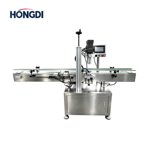 Machine de capsulage de bouteilles à quatre roues pour bouteilles de sauce, de boissons, en plastique et en verre, équipement de scellage de bouchons à vis - Product Image 1