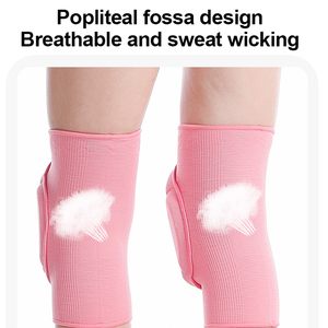 Rodillera Deportiva de Nuevo Estilo para <span class=keywords><strong>Mujer</strong></span>, Protector de Rodilla para Baile en Barra con Almohadilla de Esponja y Punto de Silicona Antideslizante - Product Image 5