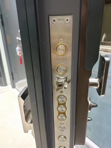 屋内用 現代的で豪華なブラックアイアン製セキュリティドア 住宅・アパート向け ステンレススチール彫刻メタルアート仕上げ - Product Image 5