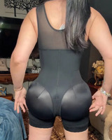 Faja colombienne pour femme, post-partum, de compression, respirante, à maintien ferme, avec fermeture éclair à l'entrejambe, antibactérienne, Étape 3