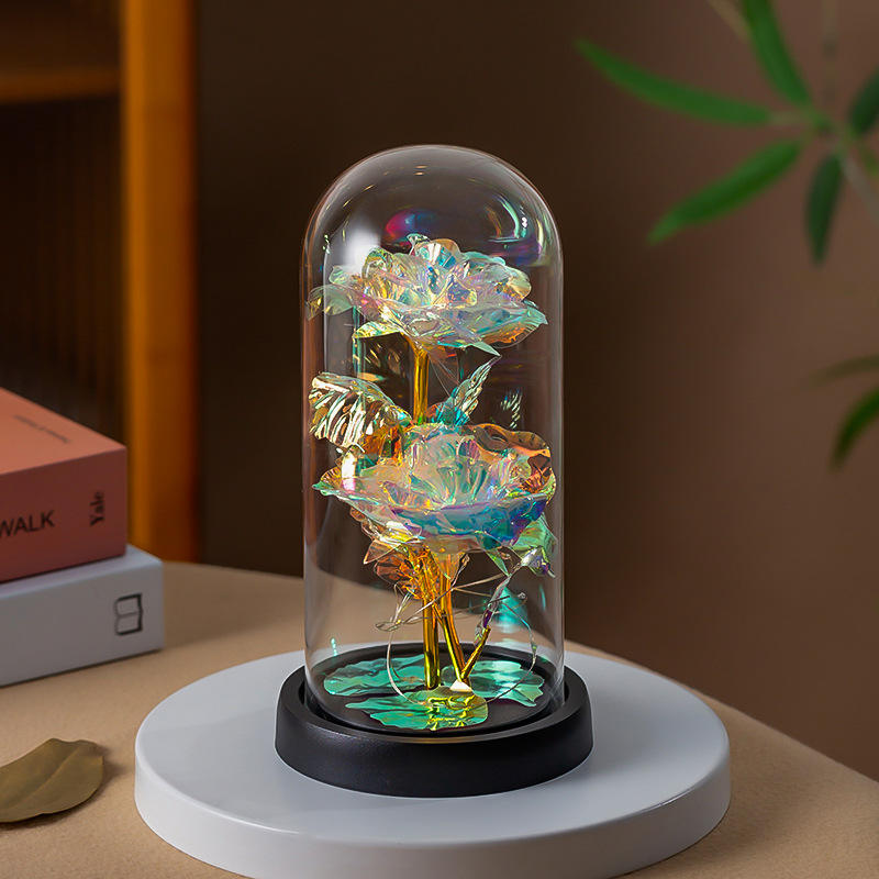 2 colored gold + colored lights + black background