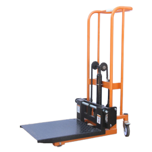 Microcarretilla elevadora hidráulica pequeña para el hogar de 1,2 M, capacidad de 400kg, elevador Manual de paletas, apilador de placa de hierro, carro de plataforma, OEM - Product Image 3