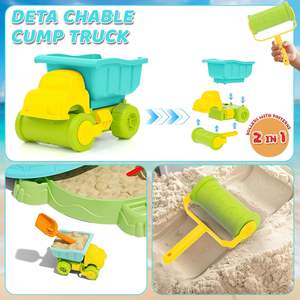 Kids Turtle Sandbox <span class=keywords><strong>avec</strong></span> <span class=keywords><strong>couvercle</strong></span> Parapluie réglable <span class=keywords><strong>avec</strong></span> moules <span class=keywords><strong>à</strong></span> <span class=keywords><strong>sable</strong></span> et pelles Set pour le jeu sensoriel Toddler Outdoor Indoor Toys - Product Image 3