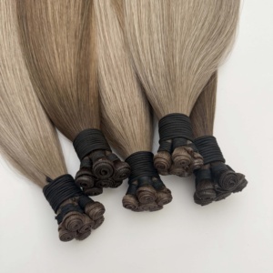 ต่อผมแบบคลิป Genius Weft ผมแท้ Genius Wefts สีน้ำตาลและแบบเย็บมือ ต่อผมแบบคลิปมองไม่เห็นสำหรับผู้หญิง ปี 2025 - Product Image 1