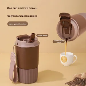 Thermos de voyage personnalisable en acier inoxydable 304 à double paroi de 450 ml, isolation thermique de 6 à 12 heures, design moderne, résistant à l'ébullition - Product Image 2