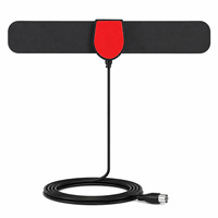 Antenne TV numérique intérieure amplifiée 4K 1080P avec câble coaxial de 3 m, chaînes gratuites, sans frais mensuels, Plug and Play, portée 200 milles