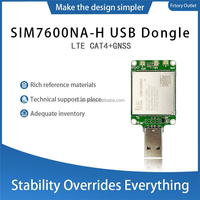 SIM7600NA-H Dongle HAT Waveshare Raspberry Pi Jetson Nano LTE Cat-4 4G Mendukung Penentuan Posisi GNSS untuk Amerika Utara A943