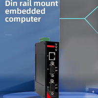 Computadora Industrial Integrada Tipo Rail, Sin Ventilador, Amplio Rango de Temperatura, RS232 485 CAN, 2 Gigabit LAN, 35mm DIN, Sistema SCADA, J1900 4GB, PC Integrada