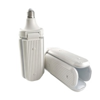 65w 75w Réglable Déployable Fleur Ampoule Lampe Prix Usine Ventilateur Lame Led Lumière