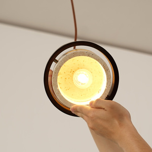 Wabi Sabi Đèn Vàng Cave Đá Ánh Sáng Mặt Dây Chuyền Cho Cạnh Giường Ngủ, Homestay Hoặc Tối Giản Trang Trí Nội Thất - Product Image 3