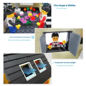 Chất Lượng Cao Trẻ Em Trí Tuệ Biệt Thự Xây Dựng Khối Nhựa Lắp Ráp Đồ Chơi Cho Bé Trai Cô Gái Trò Chơi Giáo Dục - Product Image 1