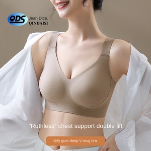 Reggiseno Senza Cuciture per Seno Grande, Taglie Forti, Anti-Cedimento, Scollatura Profonda a V, Push-Up Leggero - Product Image 2