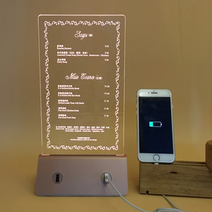 <span class=keywords><strong>Gadgets</strong></span> 2025 Technologies Menu Holder Power Bank10000/130000mAh Restaurante Mesa Cargador de teléfono móvil - Product Image 6