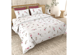 Juego de Edredón de Algodón Ecológico de 300 Hilos, Estampado a Mano, de Primera Calidad |   Ropa de Cama Artesanal para Todas las Estaciones - Product Image 2