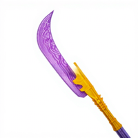 Produk Baru KPOP Hunter Witch Hunter Props Mira Pisau Besar Role Play Ungu/Kuning Cetak 3D